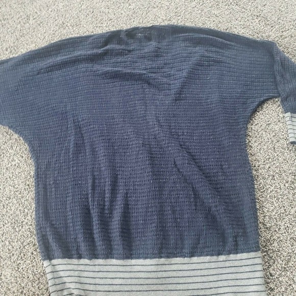 ANTHROPOLOGIE APHORISM Cardigan LARGE Blue and Gray - Picture 4 of 7